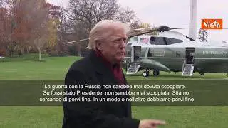 Trump: Il piano di pace proposto per l'Ucraina non è l'offerta finale