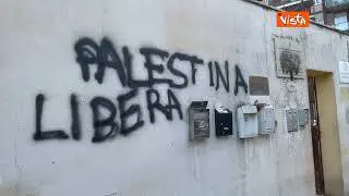 La Sinagoga Beth Michael di Monteverde vandalizzata a Roma, ecco le immagini