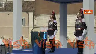 Milano Cortina 2026, il braciere olimpico acceso nella piazza del Quirinale