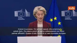 Von der Leyen: Stop al gas russo dal 2027, giorno storico per Ue
