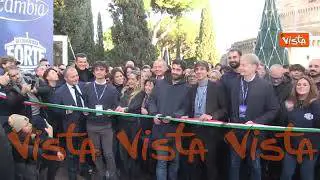 Atreju 2025, il taglio del nastro per la kermesse di FdI nei giardini di Castel Sant'Angelo