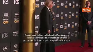 Trump: Deluso da Zelensky, non ha letto piano di pace per l'Ucraina