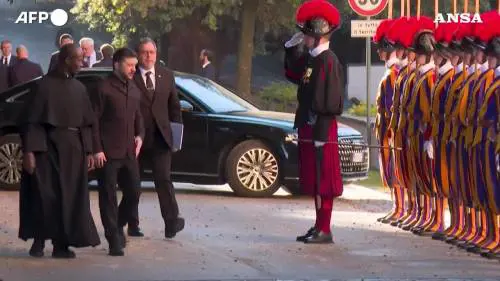 Zelensky incontra il Papa a Castel Gandolfo