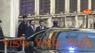 Il presidente dell'Ucraina Zelensky arriva a Palazzo Chigi per incontrare la premier Meloni