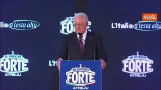 Il leader dell'Anp Abu Mazen ad Atreju accolto da applausi e standing ovation