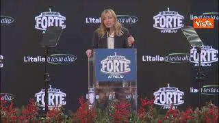 Meloni: Atreju non è ammucchiata, sinistra in Parlamento lo è