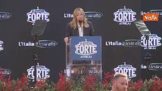 Meloni: Per i giochi di palazzo della sinistra Italia ha perso in 10 anni 265 miliardi con spread