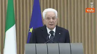Mattarella: Da Russia aberrante volontà di ridefinire i confini con la forza