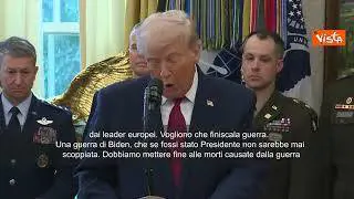 Trump: Vicini come non mai alla fine della guerra tra Russia e Ucraina