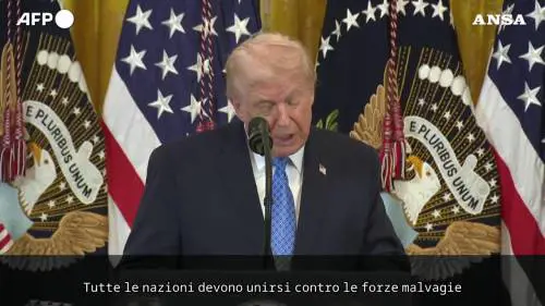 L'appello di Trump: "Tutte le nazioni contro il terrorismo islamico radicale"