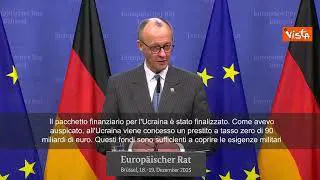 Merz: Il prestito Ue a Kiev è un messaggio decisivo a Putin