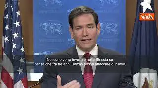 Il Segretario di Stato Usa Rubio: Nessuna pace a Gaza senza il disarmo di Hamas