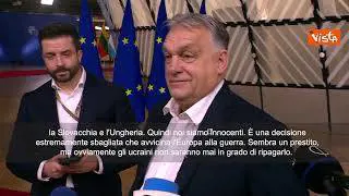 Orban a Bruxelles: Prestito Ue per Kiev totalmente sbagliato. Noi innocenti, ne siamo fuori