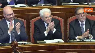 Mattarella al Senato per il concerto di Natale a Palazzo Madama