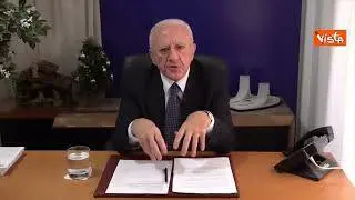 De Luca: Grazie a noi la nuova giunta della Campania può non fare niente per 3 anni