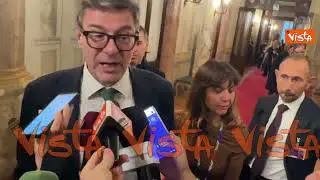 Giorgetti: La manovra vale complessivamente circa 22 miliardi