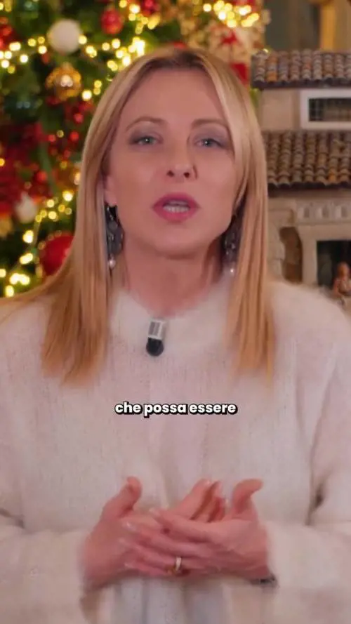 Gli auguri di Natale di Giorgia Meloni