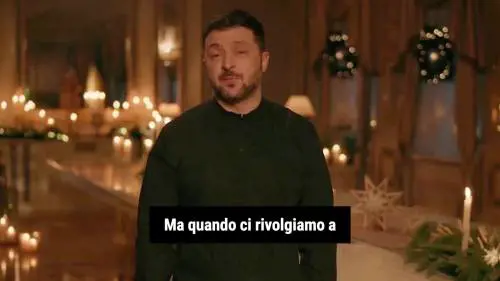 "Sogniamo che (Putin) muoia, ma chiediamo la pace": il messaggio di Natale di Zelensky
