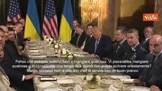 Trump con Zelensky a Mar-a-Lago offre pranzo ai cronisti: Andate fuori a mangiare qualcosa