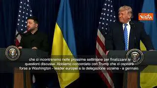 Zelensky: Intesa su 90% dell'accordo, presto definite garanzie sicurezza per l'Ucraina