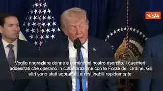 Trump: Nessun militare USA ucciso e nessun equipaggiamento perso SOTTOTITOLI