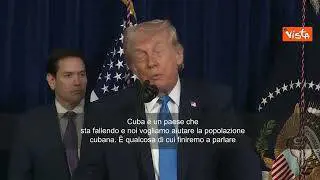 Trump: Cuba sta fallendo, vogliamo aiutare la popolazione