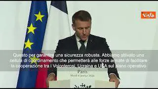 Guerra Ucraina, Macron: Dichiarazione dei Volenterosi per garantire una pace duratura