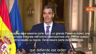 Sanchez: Spagna è parte della Coalizione dei Volenterosi per la sicurezza in Ucraina