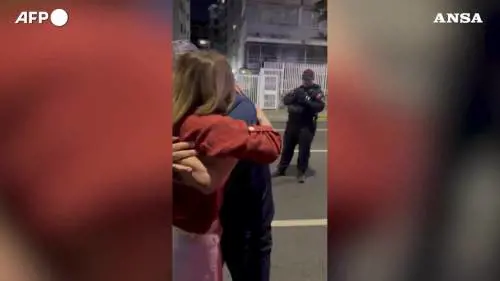 Venezuela, liberato Biagio Pilieri: l'abbraccio con i familiari