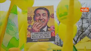 "Von der Leyen go home", la manifestazione di Coldiretti a Strasburgo contro il Mercosur