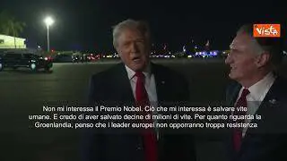 Trump: Non mi importa del Nobel per la pace, ma di salvare vite