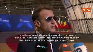 Macron: Stop escalation Trump grazie a nostra unità e risposta rapida