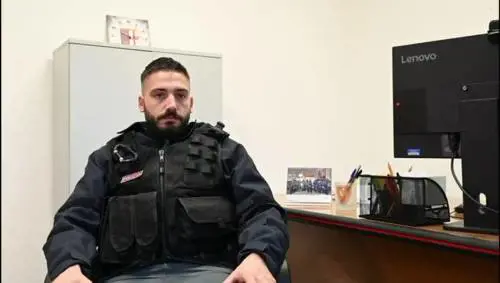 L'agente Alessandro Calista: "Grazie alla mia squadra, al collega Lorenzo devo la vita"