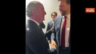 This is a strong guy, il saluto di Rubio a Zaia alla cena di gala della Cio alla Fabbrica del Vapore