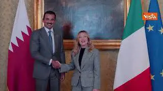 Milano Cortina 2026, la premier Meloni incontra l'Emiro del Qatar a Milano
