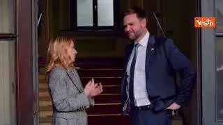 Milano Cortina 2026, Vance lascia la Prefettura di Milano dopo l'incontro con Meloni