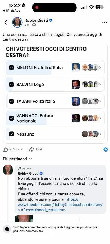 I sondaggi sbagliati di Robby Giusti