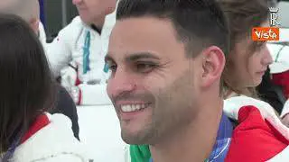 Milano Cortina, il Presidente Mattarella visita il villaggio Olimpico a Cortina