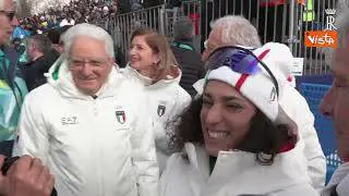 Milano Cortina, il Presidente Mattarella incontra Federica Brignone: "Bravissima, ci contavo"