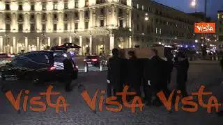 Funerali di Antonino Zichichi, il feretro lascia la Basilica di Santa Maria degli Angeli a Roma