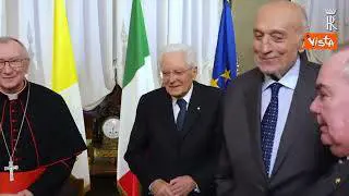 Il Presidente Mattarella all'Ambasciata della Santa Sede a Roma per i 97 anni dei Patti Lateranensi