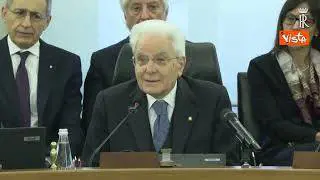 Mattarella interviene al Csm "Mia presenza inconsueta, è la prima volta in 11 unni"