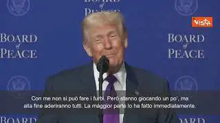 Board of Peace, Trump: "C'è qualcuno che vuol fare il furbo ma con me non funziona"