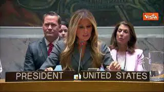 Melania Trump presiede Consiglio sicurezza Onu: "Gli Usa sono con i bambini di tutto il mondo"