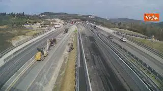 Aperto al traffico nuovo viadotto Ribuio dell'A1 tra Incisa e Firenze Sud. Il timelapse dei lavori