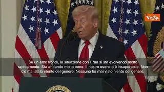 Trump: Iran nazione di terrore e odio, stanno pagando prezzo molto alto