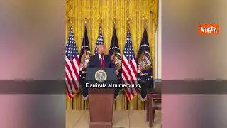 Trump alla celebrazione del Mese della Donna: Melania è una star del cinema