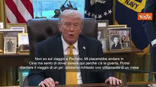 Trump: Ho chiesto a Cina di far slittare il mio viaggio di un mese a causa della guerra in Iran