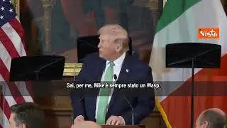 Trump: Non sapevo che lo speaker Usa Johnson avesse radici italiane, così la sua immagine cambia