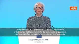 Lagarde (Bce): Tassi fermi al 2%. Siamo ben posizionati per navigare incertezza da crisi in Iran